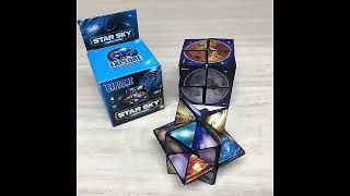 Infinity Magic Cube 2 In 1 Adult Anti Stress Variety Cube 3D Office Hand Flip Puzzle Wealth