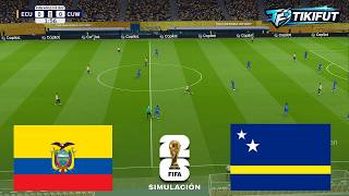 ECUADOR vs CURAZAO Mundial 2026 Partido Completo Match Simulation & Prediction