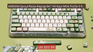KiiBOOM Sprout Picnic Keycap Set 144 Keys MOA Profile 5-Side Dye-Su... — Top Rated 2026 | Buy Now!