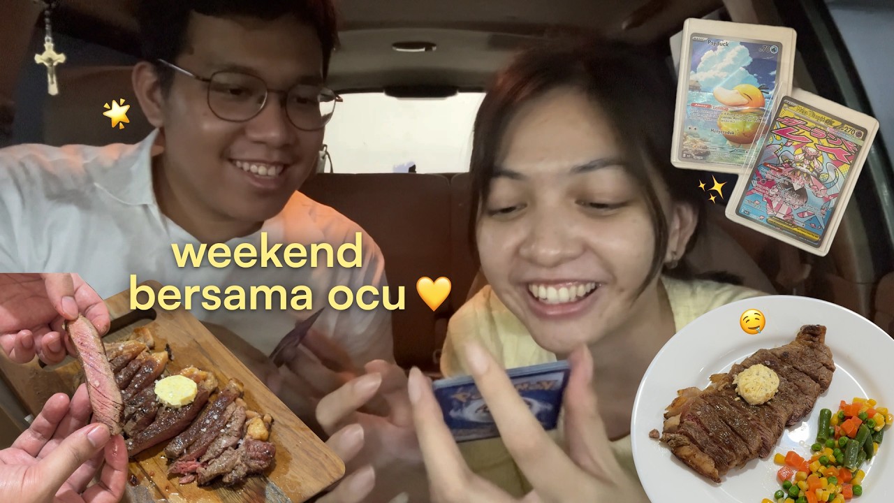 long weekend diaries ✨ | quality time sama pacar, masak steak, brewek kartu pokemon 😆