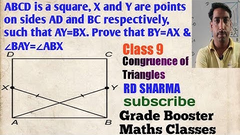 ABCD is a square. X and Y are points on AD and BC respectively