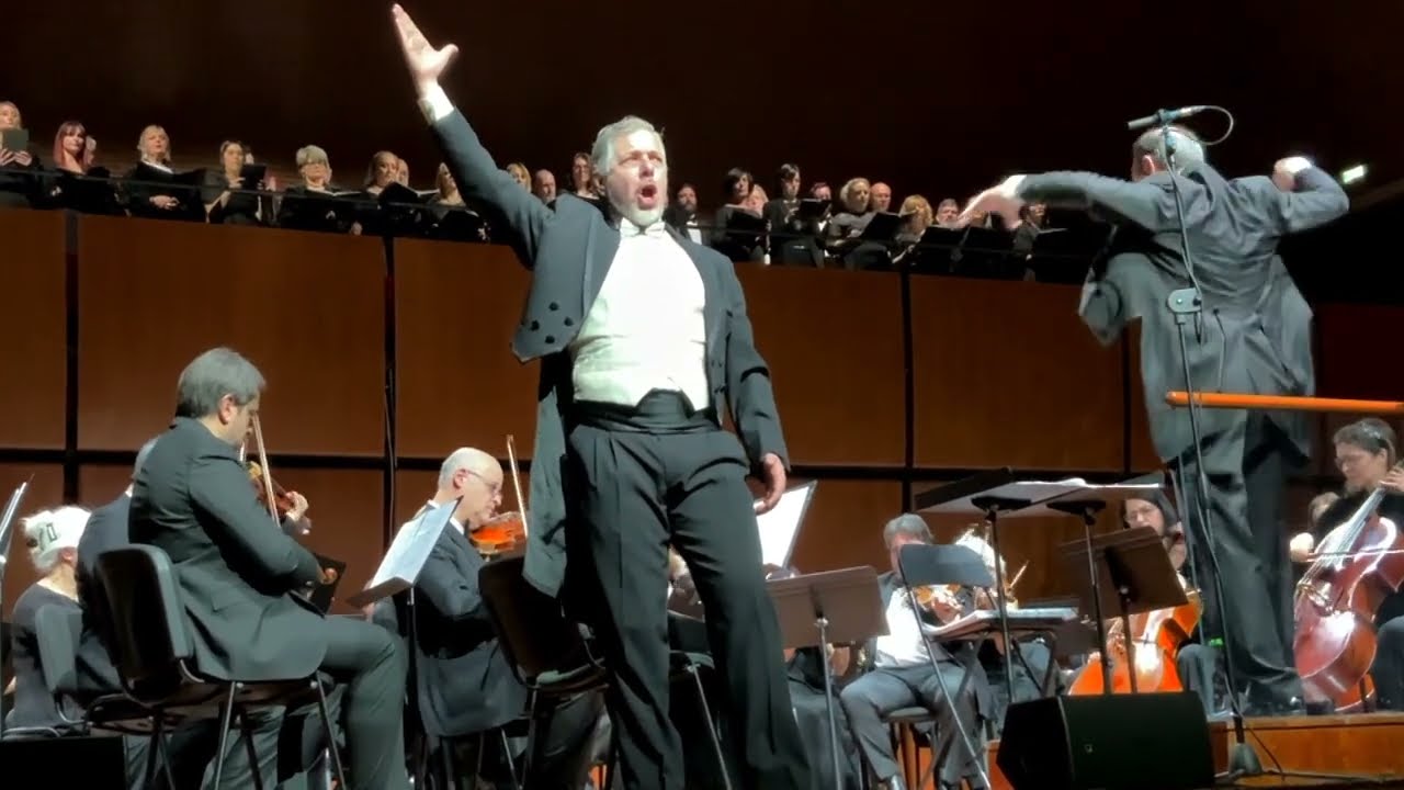 Luciano Miotto canta il Tedeum di Scarpia all' Auditorium di Santa Cecilia
