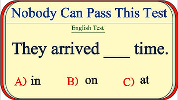 Mixed English Grammar Test: Most seniors Can