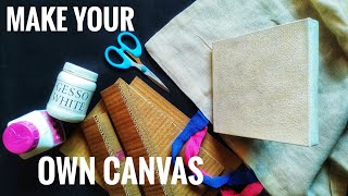 Make Your Own Canvas At Home | Homemade Canvas With Waste Materials | Make Canvas With Cardboard