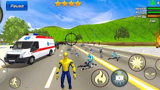 Spider Rope Hero Gangster Vegas Crime City Simulator School Bus Drive #34- Android Gameplay screenshot 5