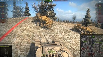 WoT Hull down tactics gameplay 2 (Centurion)