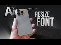 How to Resize Font in iPhone (tutorial)