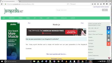 Can we pass parameters to an AngularJS controller? | javapedia.net