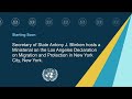 Secretary Blinken hosts a Ministerial on the Los Angeles Declaration - 9:00 AM