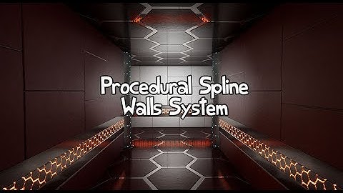 Procedural Spline Walls System - Unreal Engine 4 - Trailer