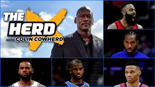 Colin Cowherd \& Chris Broussard Talk Michael Jordan, NBA Star Phone Meeting \& Top 74 All-Time List
