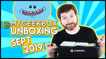 My Geek Box Unboxing (September 2019) - Rick And Morty, Fallout, Star Trek! Moist Geek Box?