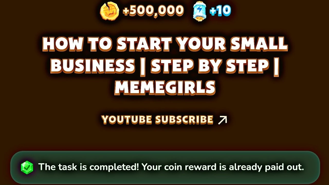 How To Start Your Small Business | Step By Step | MemeGirls YouTube ...