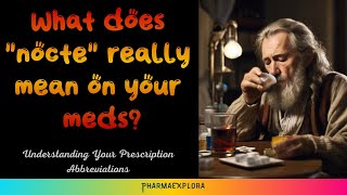 Nocte What Nocte Means On Your Prescriptions And Why Doctors Use It