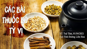 CÁC BÀI THUỐC BỔ TỲ VỊ | HT. TUỆ TÂM | TUỆ TĨNH ĐƯỜNG LIÊN HOA | NGÀY 1.4.2021