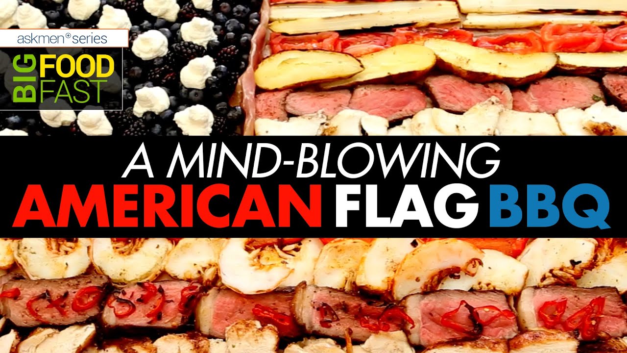 BBQing The American Flag For Independence Day! - YouTube