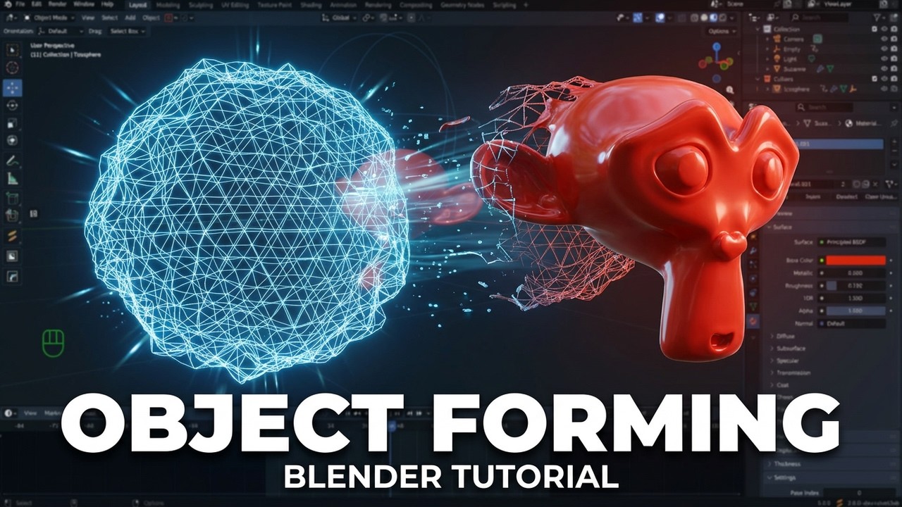 Object Forming Create stunning object forming effects in Blender 5 - YouTube