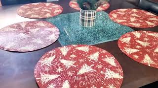 Review of Merry Christmas Round Placemats Set