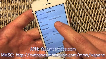 iPhone 5: No Cellular Data (4G LTE) on MetroPCS? Change APN Settings