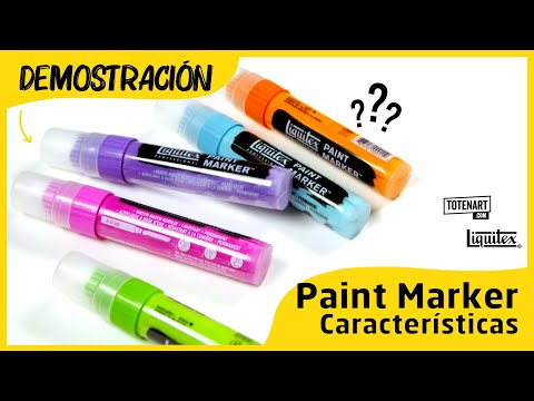 Material Bellas Artes - Pintura - Rotulador Liquitex Paint Marker color  Naranja Fluorescente (2 mm)