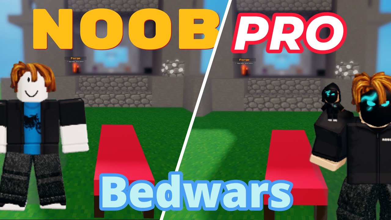 NOOB vs PRO vs HACKER in Roblox Bedwars.. 