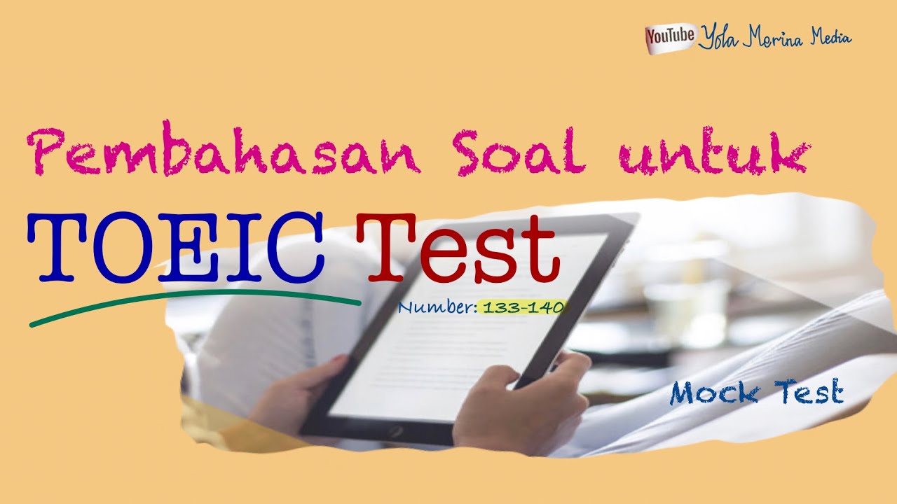 TOEIC || TOEIC Practice Test || Mock test for TOEIC #Part4