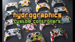 Hydrographic dipped PS5 and Xbox controller shells