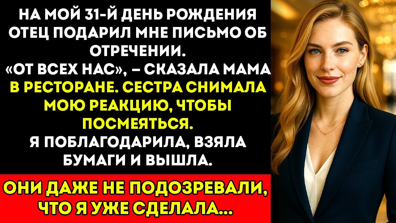 Отец вручил мне документы об отречении в день моего рождения... пока генеральный директор