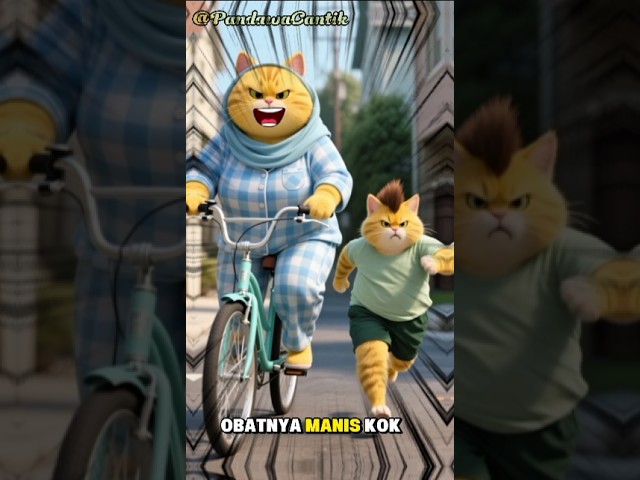 di suruh minum obat malah lari #kartun #funny #shortvideo #comedy #kucinglucu