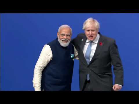 PM Narendra Modi with world leaders at COP26 summit in Glasgow, UK