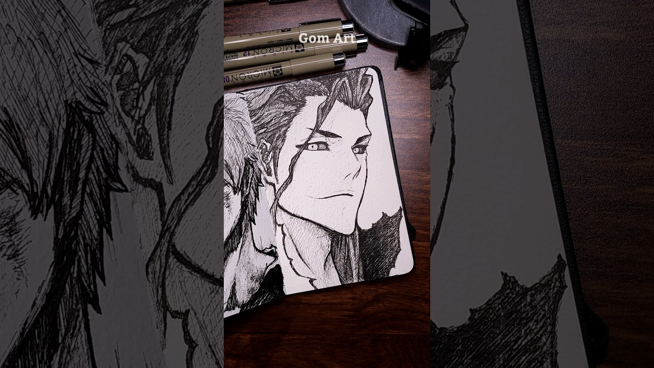 [ASMR] Drawing AIZEN 😈 - Bleach 