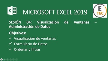 CURSO EXCEL BÁSICO 2019 - SESIÓN 04