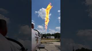 1-inch propane flare liquid / vapor burn