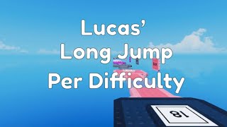 Trying To Complete A Difficulty Per Stud Jump (Lucas Long Jump Per Difficulty)