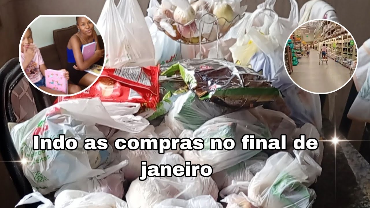 MATERIAIS DA VOLTA A AULAS, COMPRAS DE FINAL DE JANEIRO NO MERCADO 🛒