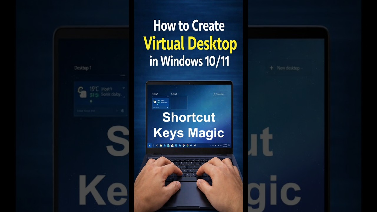 How to Create Virtual Desktop in Windows 10/11  | 
