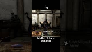 inter — The Elder Scrolls V: Skyrim dialogue scene