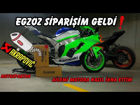 ZX10R EGZOZ SİPARİŞİ GELDİ / AİLEMİ MOTORA NASIL İKNA ETTİM / MOTOSPARTAN (MOTOVLOG)