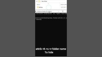 How to hide folder in windows 😲 using command prompt🔥🔥🔥 #shorts