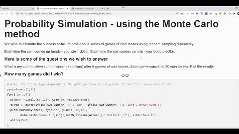 Coin Toss Monte Carlo