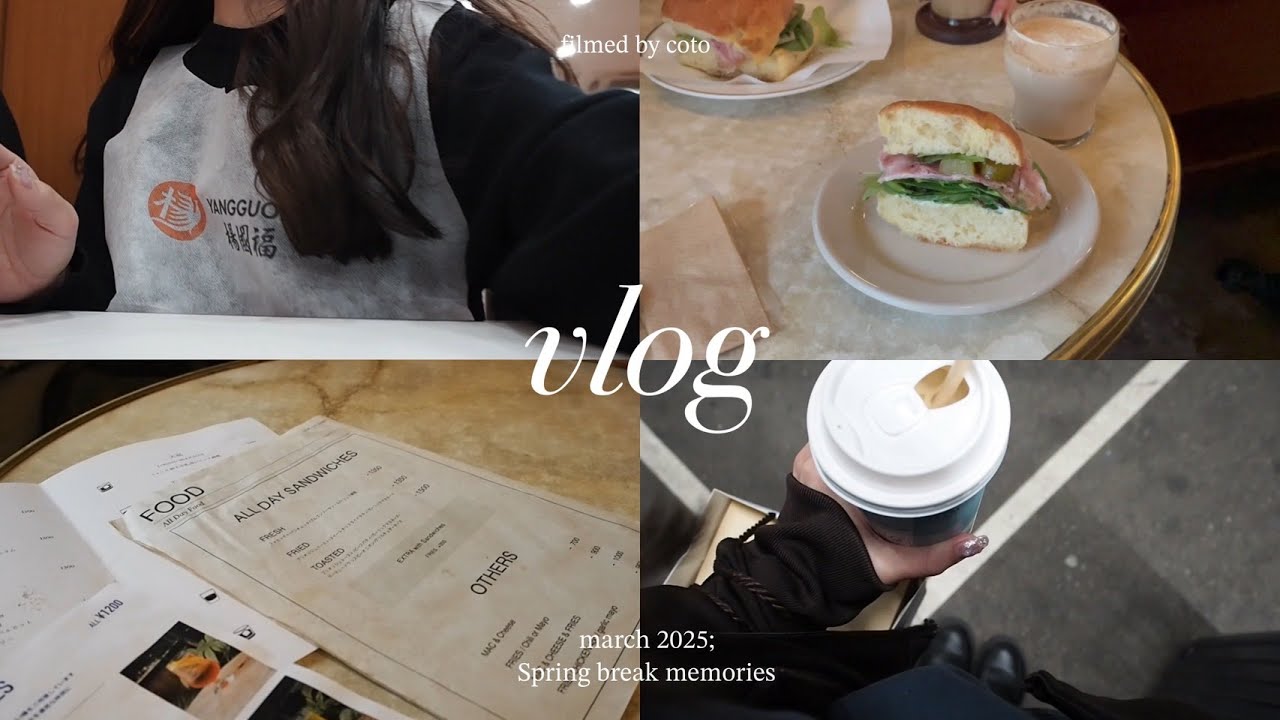 vlog)女子大生の日常💛念願のマーラータン❕HARBS苺フェス🍓東京カフェ🌙