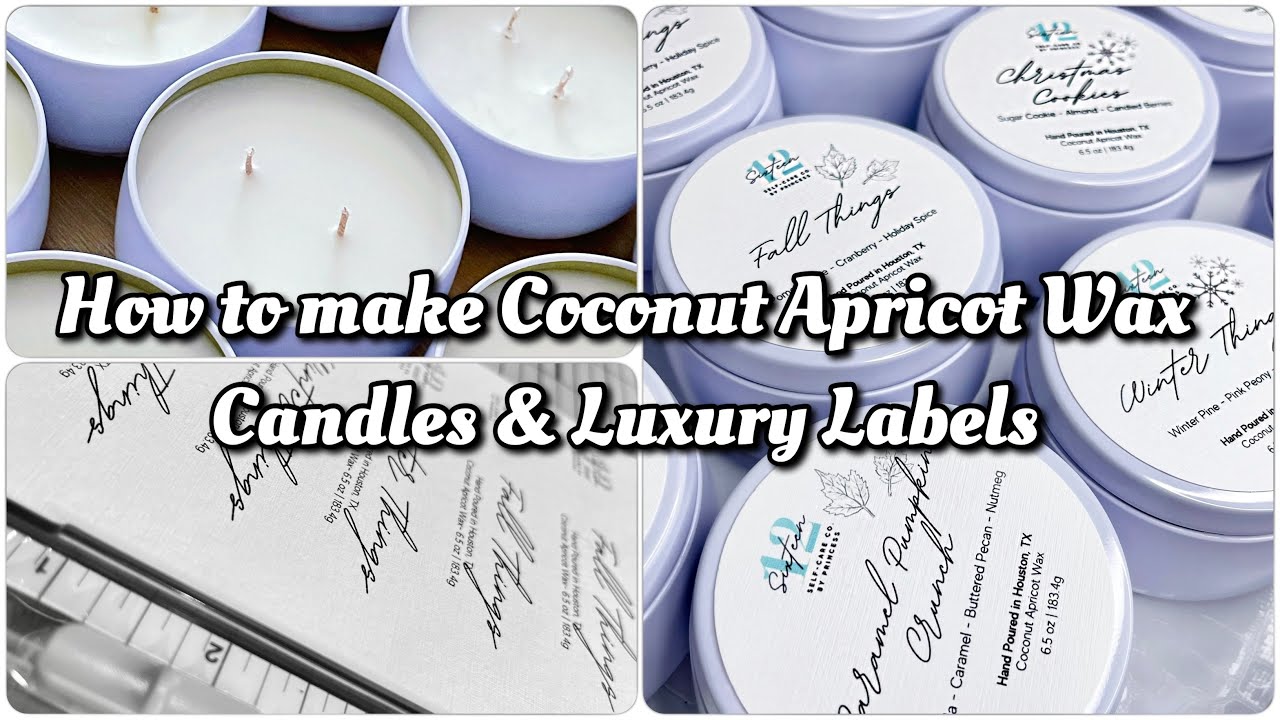 Prep For My Candle Launch With Me Making Coconut Apricot Wax Candles