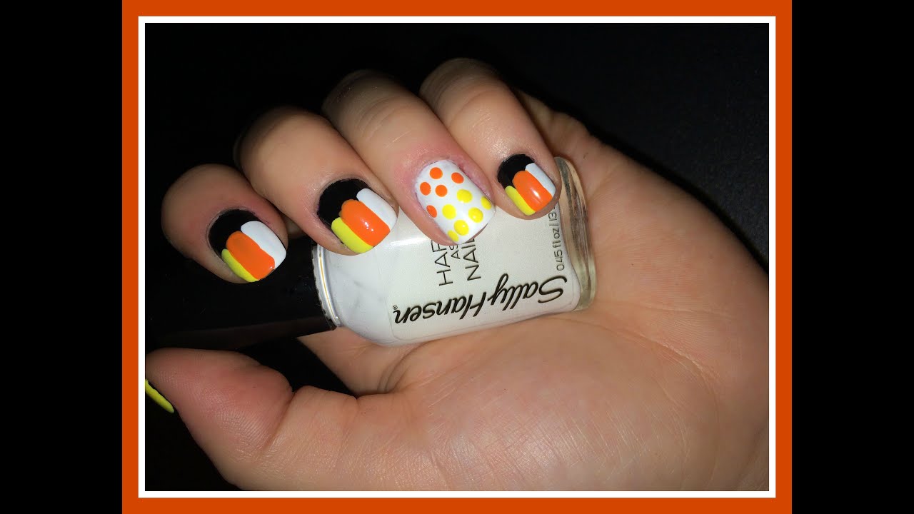 3. Easy Candy Corn Nail Art Tutorial - wide 6