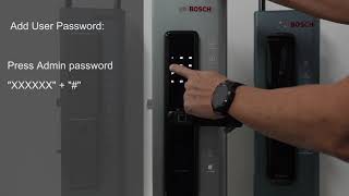 Bosch ID30B - Adding General User - Password