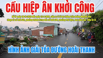 Bờ Bắc Kênh Đôi Quận 8-Cập nhật hình ảnh tiến độ tháo dỡ cầu Hiệp Ân 2- GIẢI TỎA ĐƯỜNG HOÀI THANH