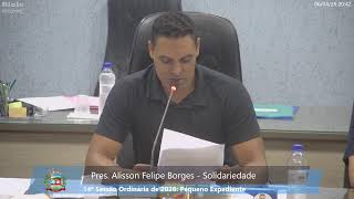 13th and 14th Ordinary Sessions of 2026 - Municipal Chamber of Wenceslau Braz/PR