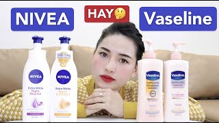 [REVIEW] BỘ ĐÔI DƯỠNG TRẮNG BODY NIVEA | Chọn NIVEA hay VASELINE??? screenshot 1