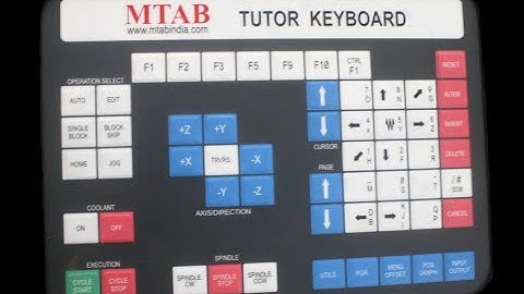 CNCTrain Software and Emulated MDI Keyboard