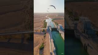 The world’s largest artificial river 2,700 kilometers#canals# largestriver#urbanrivers#canalnetwork