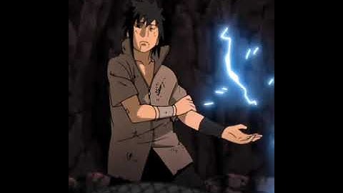 Naruto dodging sasuke